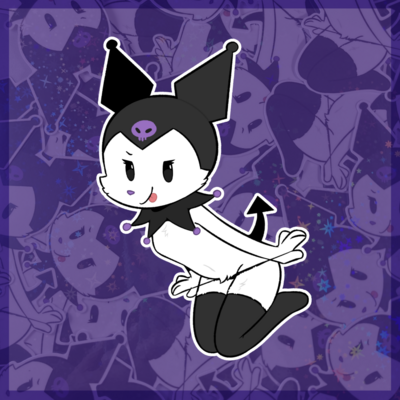 Holographic Trouble Maker Sticker- 4 inches