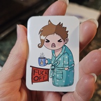 Morning FO Vinyl Sticker - Thumbnail 1