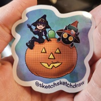 Halloween Vinyl Sticker - Thumbnail 1
