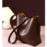 Genuine Leather Shoulder Bags Stylish Hobo Handbags Purses Crossbody Bags for Women Purple - Thumbnail 2