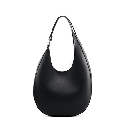 Women tote bag handbags genuine leather fashion hobo shoulder bags black - Thumbnail 3