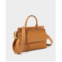 Women Genuine Leather Shoulder Bags Classic Crossbody Purses Brown - Thumbnail 1