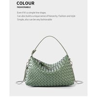 Genuine Leather Women's Evening Handbags Green - Thumbnail 1