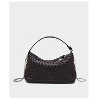 Genuine Leather Women's Evening Handbags Brown - Thumbnail 2