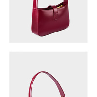 Genuine Leather Women Tote Top Handle Purse Shoulder Satchel Bags Red - Thumbnail 2