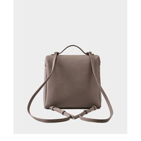 Genuine Leather Women Piana Backpack Grey - Thumbnail 2