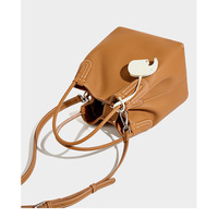 Genuine Leather Purses and Handbags for Women Crossbody Stachel Shoulder Bags Brown - Thumbnail 3