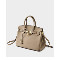 Genuine Leather Womens Crossbody Handbags and Purses Grey - Thumbnail 1