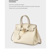 Genuine Leather Womens Crossbody Handbags and Purses White - Thumbnail 1