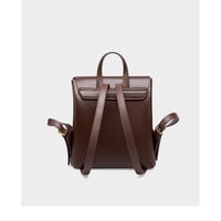 Genuine Leather Backpack Travel Backpack Brown - Thumbnail 2