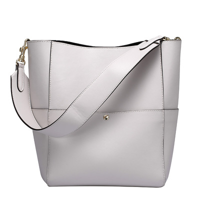 Women genuine leather designer tote bags purses and handbags white - Thumbnail 2