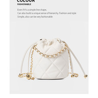 Genuine Leather Women Handbag Purse Top Handle Shoulder Crossbody Bag White - Thumbnail 1