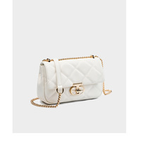 Genuine Leather Women Lightweight Handbags Shoulder Bag White - Thumbnail 2