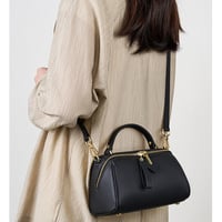 Genuine Leather Crossbody Purses for Women, Woman Camera Shoulder Bags Handbags Black - Thumbnail 2