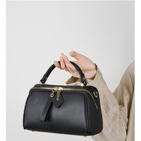 Genuine Leather Crossbody Purses for Women, Woman Camera Shoulder Bags Handbags Black - Thumbnail 3