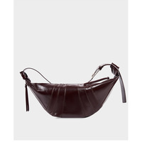 Women Genuine Leather Crossbody Bags Brown - Thumbnail 2