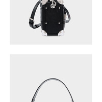 Women Genuine Leather Shoulder Purses and Handbags Ladies Roomy Tote Bags Black - Thumbnail 2