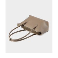 Women Genuine Leather Shoulder Purses and Handbags Grey - Thumbnail 4