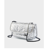 Genuine Leather Women Designer Large Purse Work Handbags Womens Crossbody Purses Woman Shoulder Bags Silver - Thumbnail 2