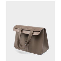 Womens Genuine Leather Casual Handbags Grey - Thumbnail 1