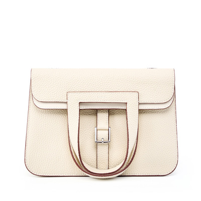 Womens genuine leather casual handbags white - Thumbnail 1
