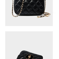 Genuine Leather Women Tote Purse Shoulder Bag Black - Thumbnail 2