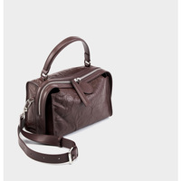 Women Genuine Leather Large Purses Handbags Brown - Thumbnail 2