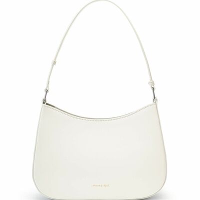 Women genuine leather hobo bags tote handbag white - Thumbnail 1