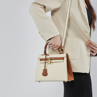 Genuine Leather Women Satchel Purses and Handbags Multi - Thumbnail 1