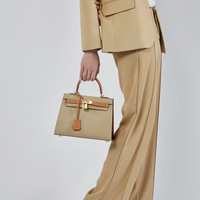 Genuine Leather Women Satchel Purses and Handbags Multi - Thumbnail 1