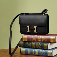 Women Genuine Leather Crossbody Bag Luxury Handbag Black - Thumbnail 3