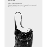 Women Genuine Leather Tote Handbags Hobo Bags Black - Thumbnail 1