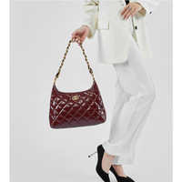 Genuine Leather Hobo Purses and Handbags for Women Ladies Shoulder Crossbody Purse Red - Thumbnail 1