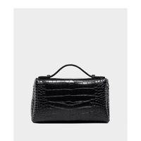 Women Small Crossbody Cell Phone Purse Genuine Leather Phone Purse Mini Messenger Shoulder Handbag Black - Thumbnail 2