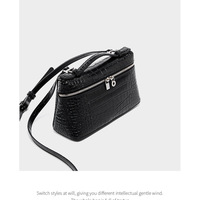 Women Small Crossbody Cell Phone Purse Genuine Leather Phone Purse Mini Messenger Shoulder Handbag Black - Thumbnail 4