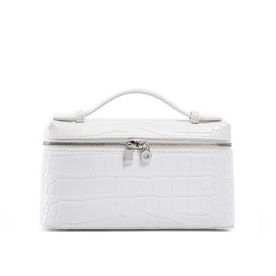 Women small crossbody cell phone purse genuine leather phone purse mini messenger shoulder handbag white - Thumbnail 1