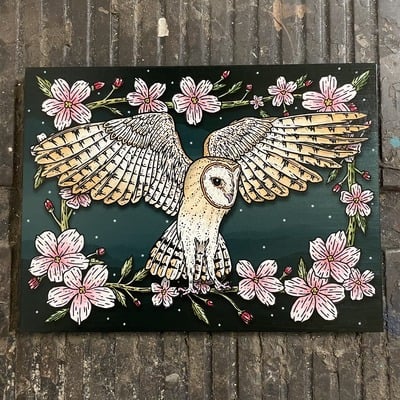 "koi no yokan" limited edition print on wood