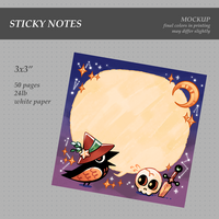 Witchy Crow Sticky Notes - Thumbnail 1