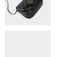 Women Genuine Leather Small Classy Crossbody Purse Top Handle Handbags Black - Thumbnail 4