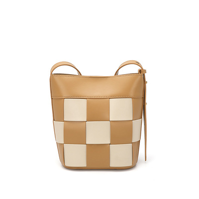 Genuine leather women's chain shoulder bag multi - Thumbnail 2