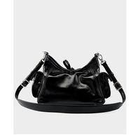 Soft Leather Hobo Handbags for Women Genuine Top Handle Bags Vintage Shoulder Purses Black - Thumbnail 2