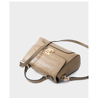 Genuine Leather Women's Hangbags Crossbody Bag Bronze - Thumbnail 2