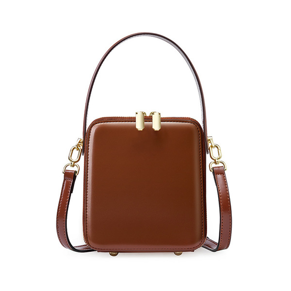 Women Handbag Genuine Leather Shoulder Bags Brown