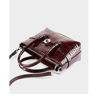 Women Genuine Leather Satchel Bags Top Handle Crossbody Purses and Handbags Red - Thumbnail 4