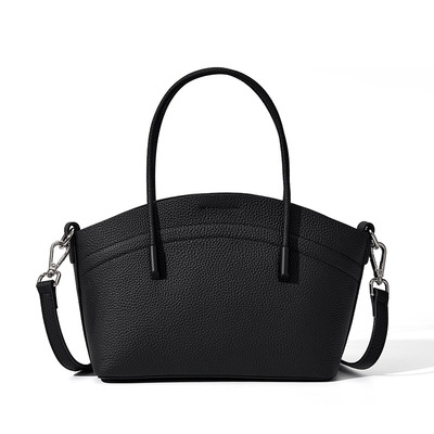 Women handbags genuine leather large capacity shoulder bag black - Thumbnail 1