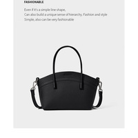 Women Handbags Genuine Leather Large Capacity Shoulder Bag Black - Thumbnail 1