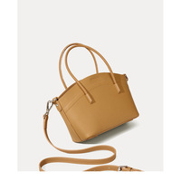 Women Handbags Genuine Leather Large Capacity Shoulder Bag Brown - Thumbnail 2