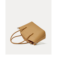 Women Handbags Genuine Leather Large Capacity Shoulder Bag Brown - Thumbnail 4