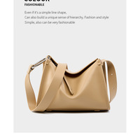 Genuine Soft Leather Shoulder Tote Crossbody Purses Bucket Bags Brown - Thumbnail 1