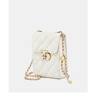 Genuine Leather Women's Bag Mini Phone Bag Women's Summer Crossbody Bag White - Thumbnail 2